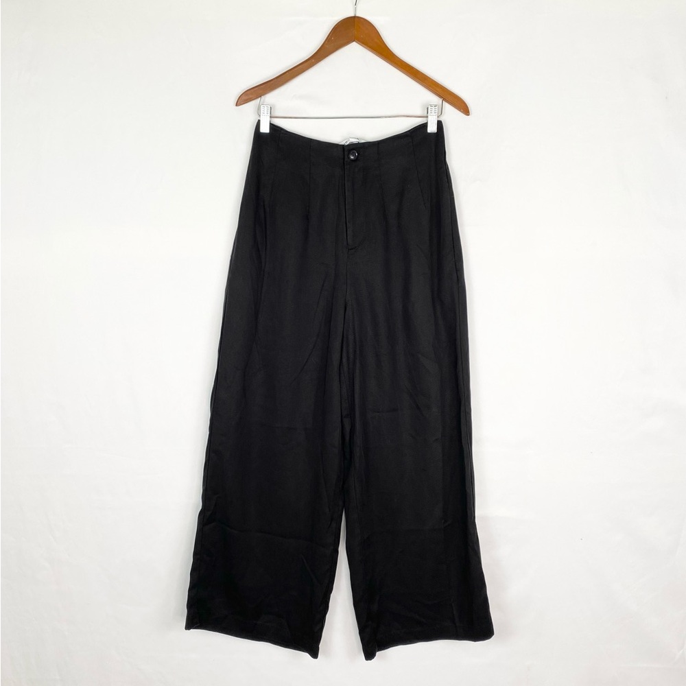 Amour Vert Tencel Wide Leg Trouser Pant Made in USA High Rise